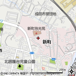 千葉県成田市新町1037-6周辺の地図