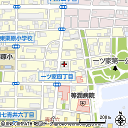 石川そば製粉足立店周辺の地図