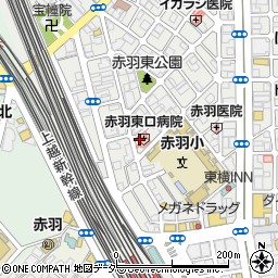 田辺薬局　赤羽東口店周辺の地図