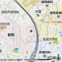 千葉県成田市新町881-1周辺の地図