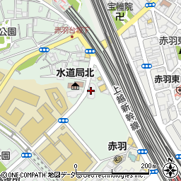 日本通運赤羽台倉庫周辺の地図