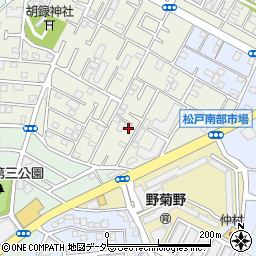 千葉県松戸市胡録台296周辺の地図
