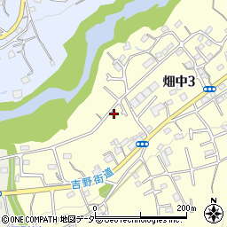 東京都青梅市畑中3丁目713周辺の地図