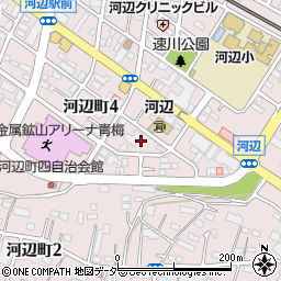 東京都青梅市河辺町4丁目周辺の地図