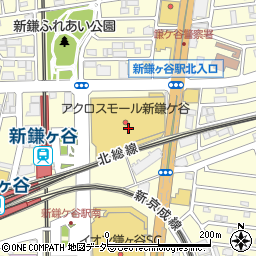 中央コンタクト　アクロスモール新鎌ヶ谷店周辺の地図