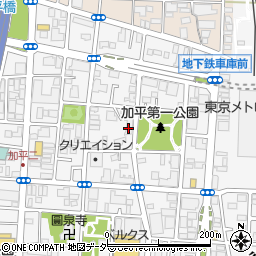 東京都足立区加平3丁目周辺の地図