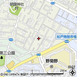 千葉県松戸市胡録台296-3周辺の地図