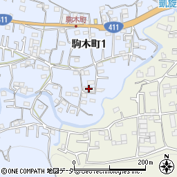グループポームぱぴねす駒木野周辺の地図