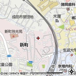 千葉県成田市新町1651-9周辺の地図