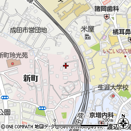 千葉県成田市新町879-9周辺の地図
