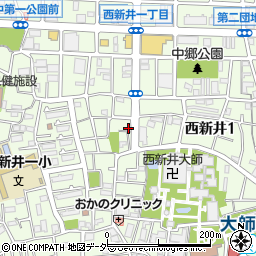 西新井一丁目歯科医院周辺の地図