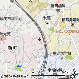 千葉県成田市新町879-5周辺の地図