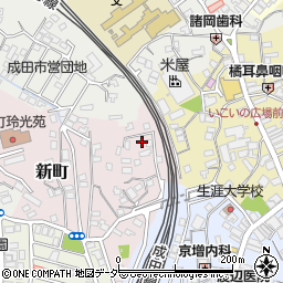 千葉県成田市新町879周辺の地図