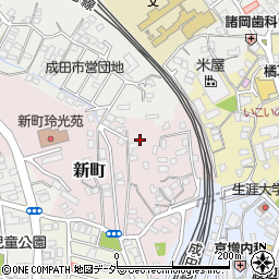 千葉県成田市新町1051周辺の地図