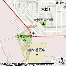 大松自治会館周辺の地図
