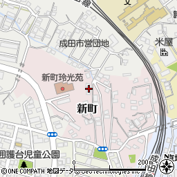 千葉県成田市新町1037周辺の地図