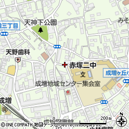 東京都板橋区成増周辺の地図