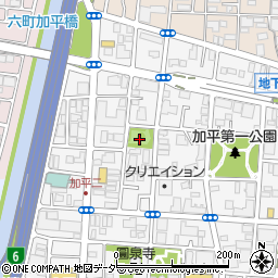 上の公園周辺の地図