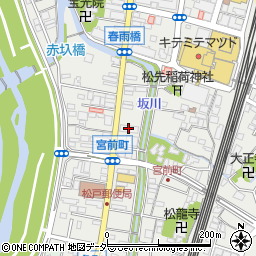 京葉銀行松戸支店周辺の地図