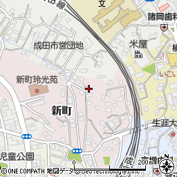 千葉県成田市新町1044-10周辺の地図