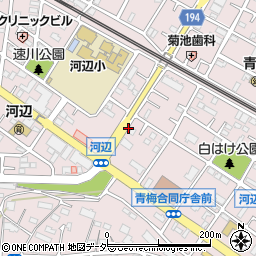 東京都青梅市河辺町周辺の地図