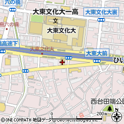 ガスト板橋西台店周辺の地図