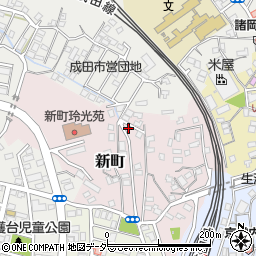 千葉県成田市新町1044-15周辺の地図