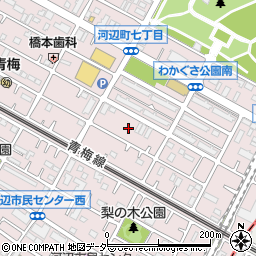 東京都青梅市河辺町7丁目12周辺の地図