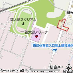 鎌ケ谷市　市民体育館周辺の地図