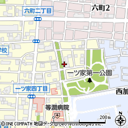 東京都足立区一ツ家4丁目周辺の地図