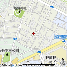 千葉県松戸市胡録台291周辺の地図