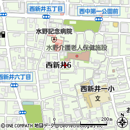 東京都足立区西新井6丁目周辺の地図