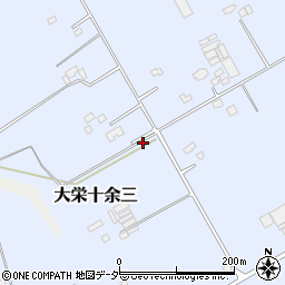千葉県成田市大栄十余三周辺の地図