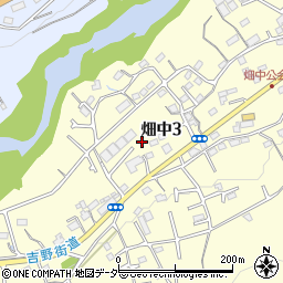 東京都青梅市畑中3丁目811周辺の地図