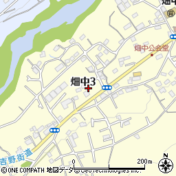 東京都青梅市畑中3丁目817周辺の地図