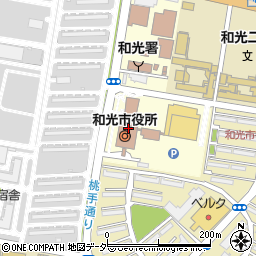 埼玉県和光市周辺の地図