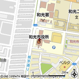 埼玉県和光市周辺の地図