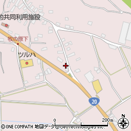 北杜市役所　武川町農産物直売センター周辺の地図