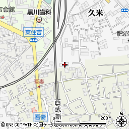 埼玉県所沢市久米487周辺の地図