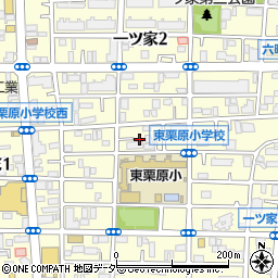 東京都足立区一ツ家周辺の地図