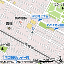 東京都青梅市河辺町7丁目周辺の地図