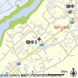 東京都青梅市畑中3丁目826周辺の地図