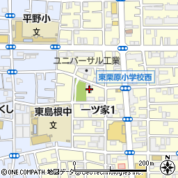東京都足立区一ツ家1丁目16周辺の地図