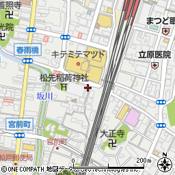 銀の糸松戸店周辺の地図