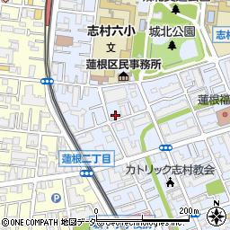 クレール城北公園周辺の地図