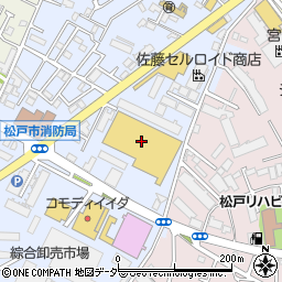 ロイヤルホームセンター松戸店周辺の地図
