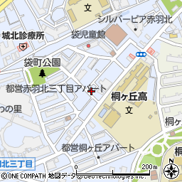 東京都北区赤羽北3丁目8-10周辺の地図