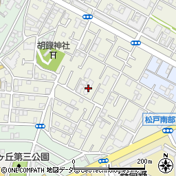 千葉県松戸市胡録台244周辺の地図