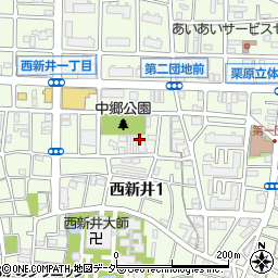 日本個別指導　西新井教室周辺の地図