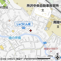 埼玉県所沢市久米1418-13周辺の地図